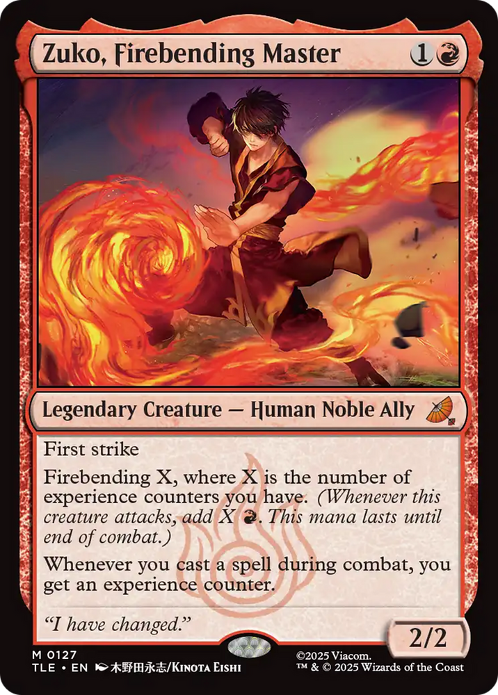 Zuko, Firebending Master [Avatar: The Last Airbender: Eternal-Legal]