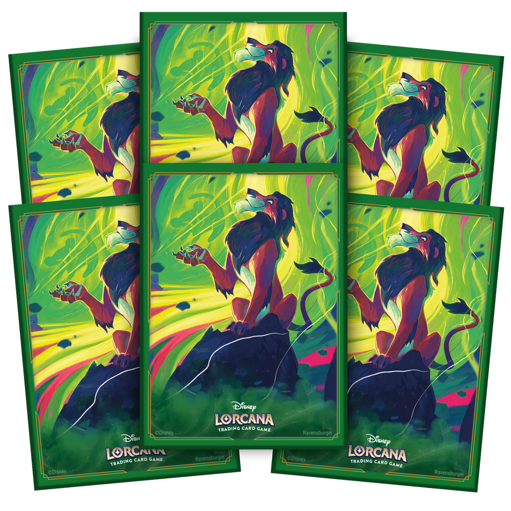 Disney Lorcana: S6 Azurite Sea Sleeves - Scar Vengeful Lion