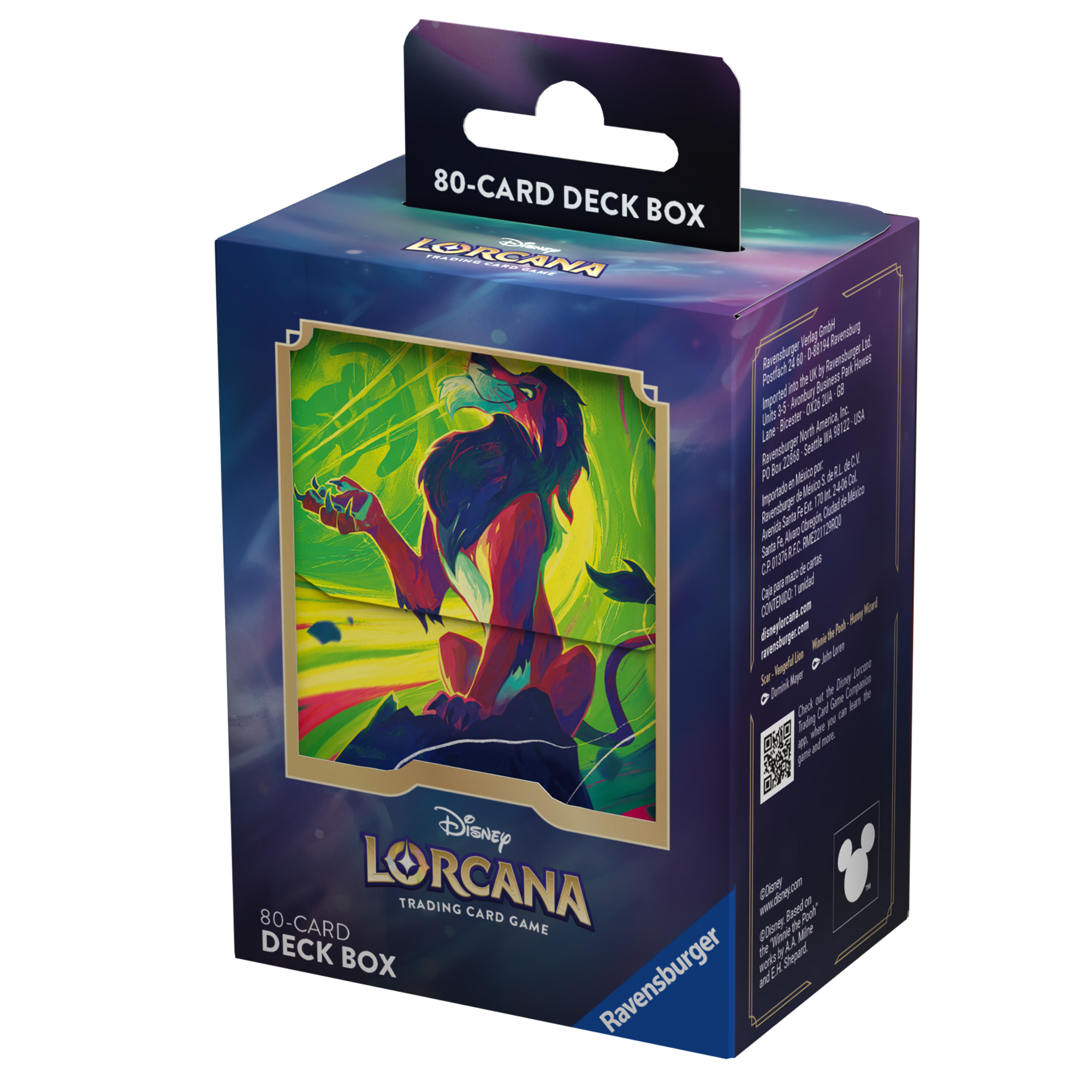 Disney Lorcana: S6 Azurite Sea Deck Box - Scar Vengeful Lion