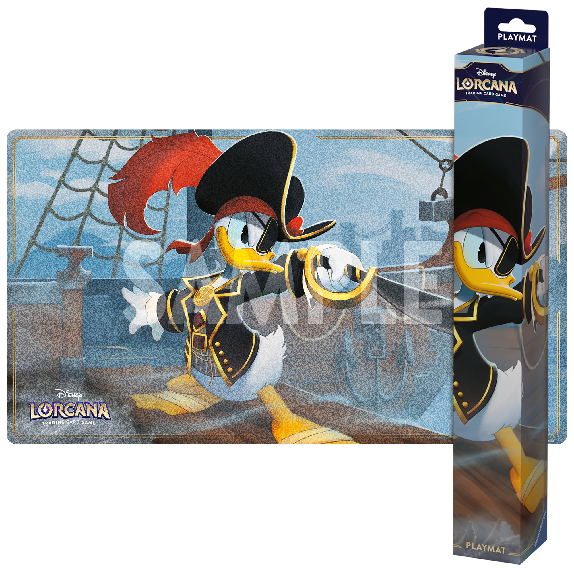 Disney Lorcana: S6 Azurite Sea Playmat - Donald Duck Buccaneer