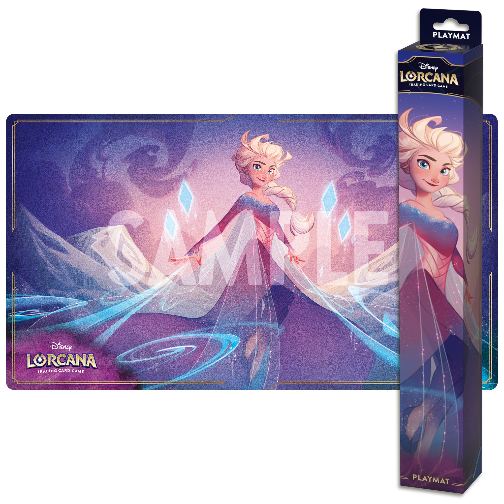 Disney Lorcana: S6 Azurite Sea Playmat - Elsa The Fifth Spirit