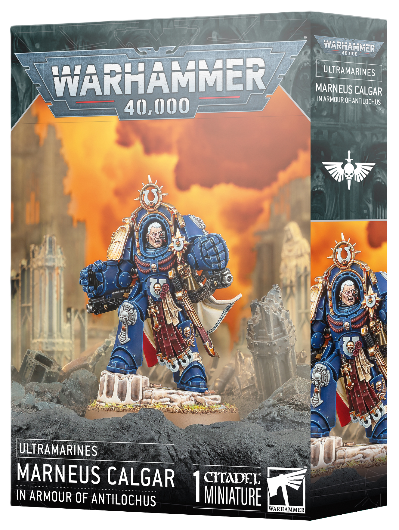 Warhammer 40000: Ultramarines Marneus Calgar In Armour of Antilochus