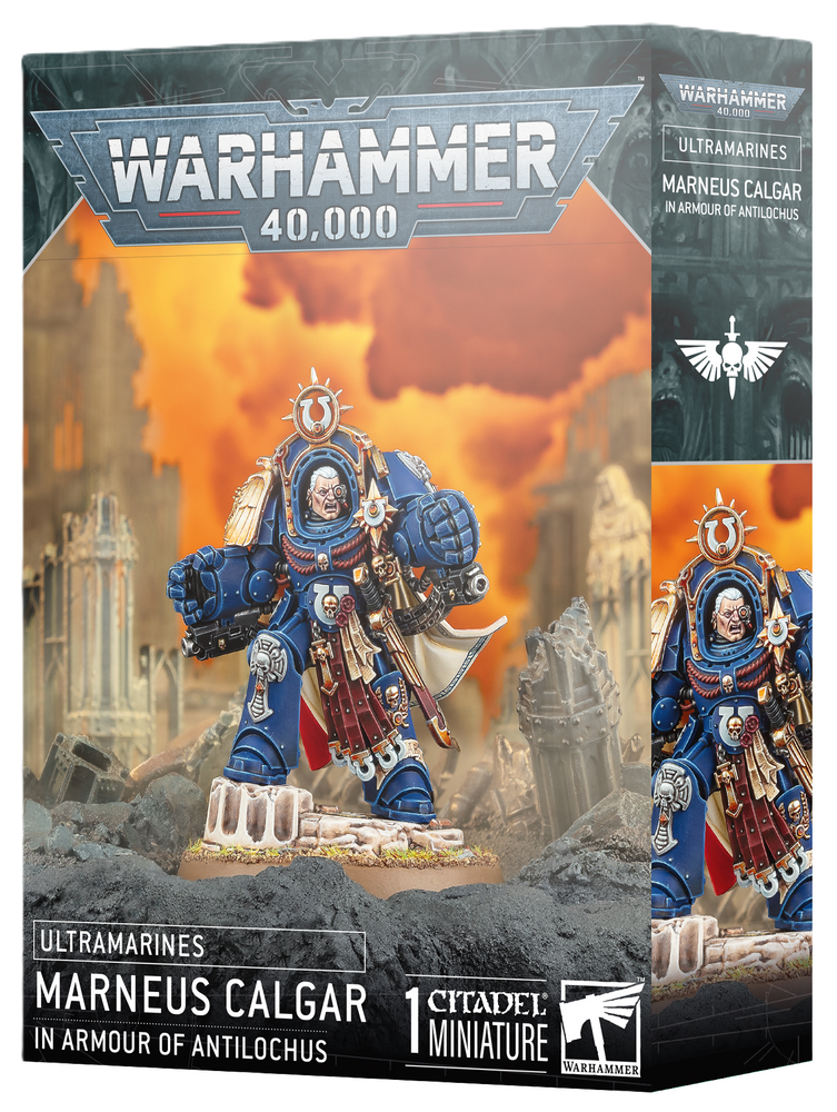 Warhammer 40000: Ultramarines Marneus Calgar In Armour of Antilochus