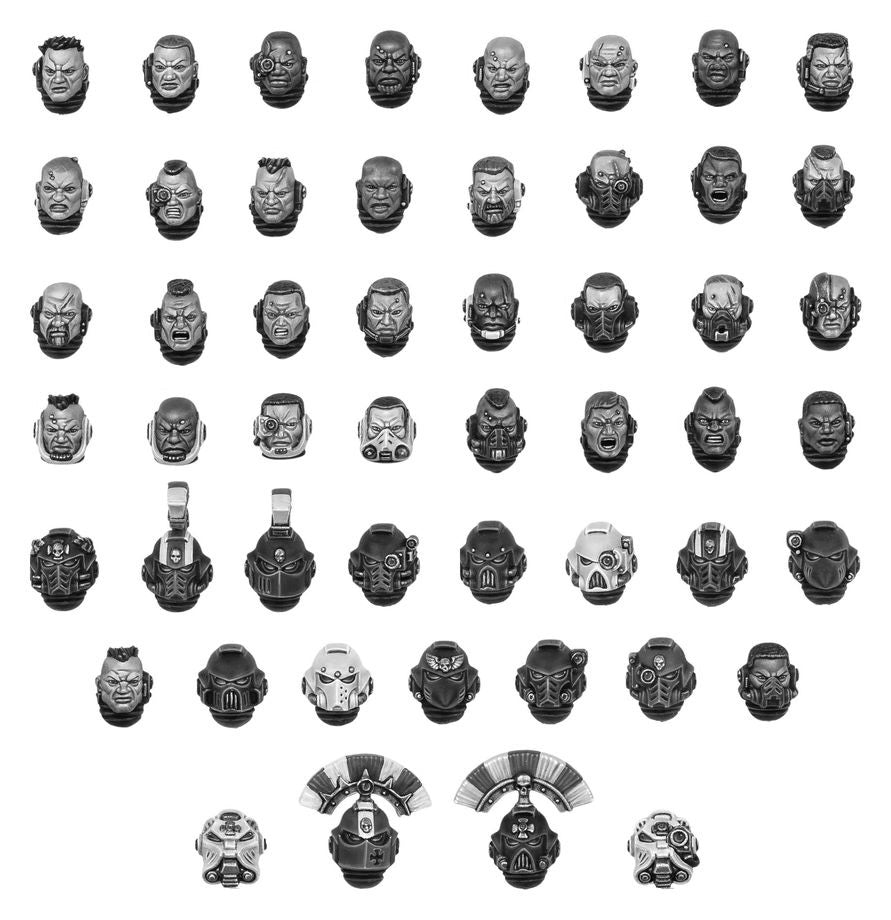 Warhammer 40000: Space Marines Heads