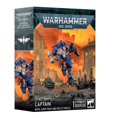 Warhammer 40000: Space Marines Captain with Jump Pack & Relic Shield