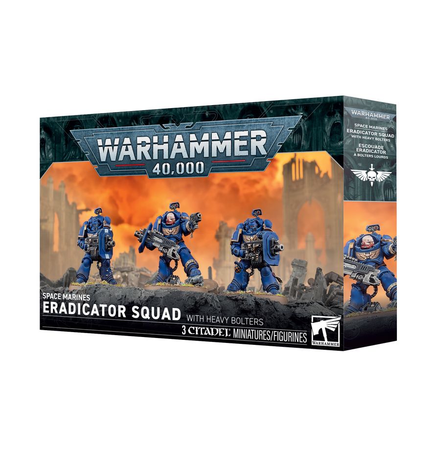 Warhammer 40000: Space Marines Eradicator Squad with Heavy Bolters