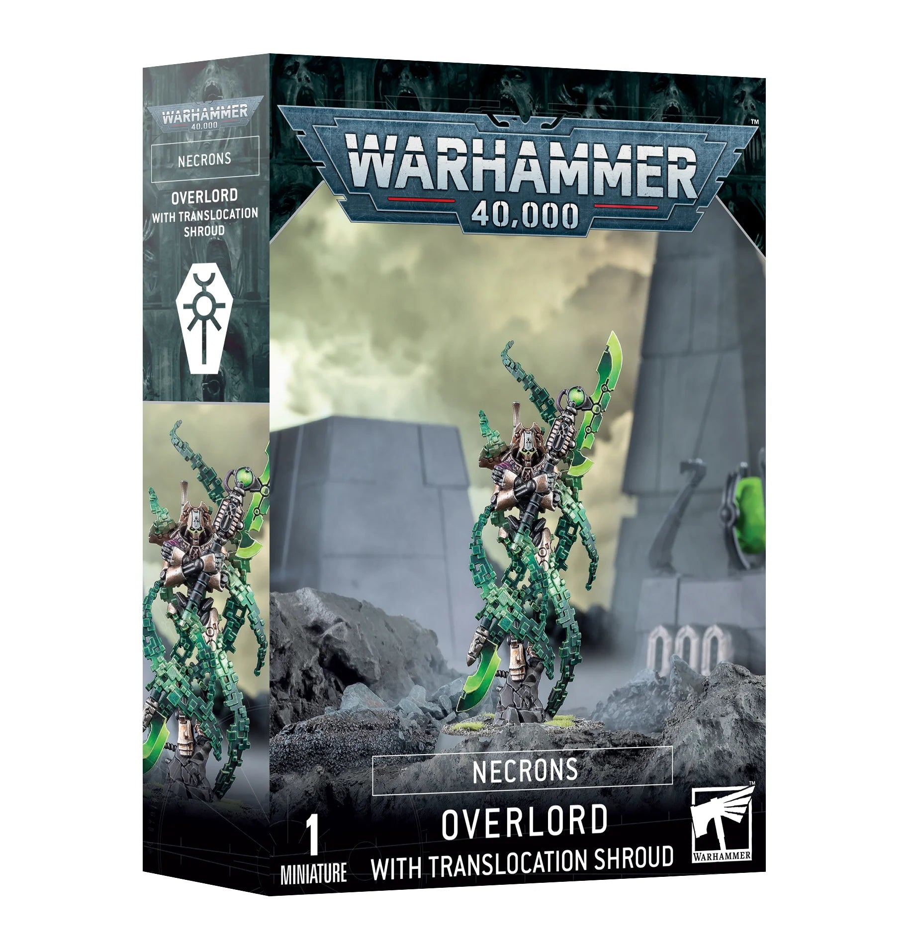 Warhammer 40000: Necrons Overlord with Translocation Shroud