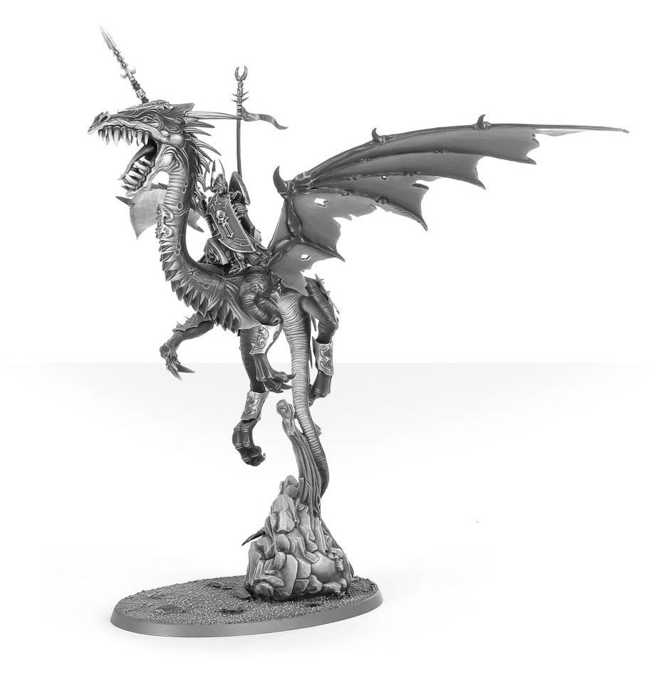 Warhammer: Dark Elves Dreadlord on Black Dragon