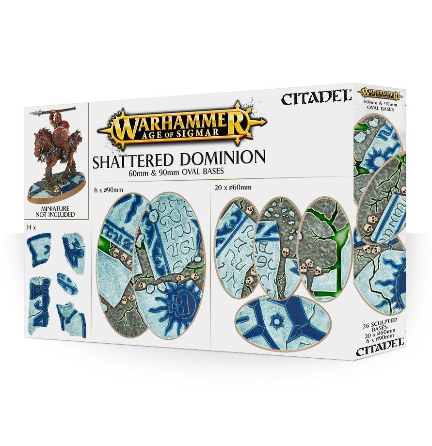 Warhammer Age of Sigmar: Shattered Dominion: 60mm & 90mm Oval Bases