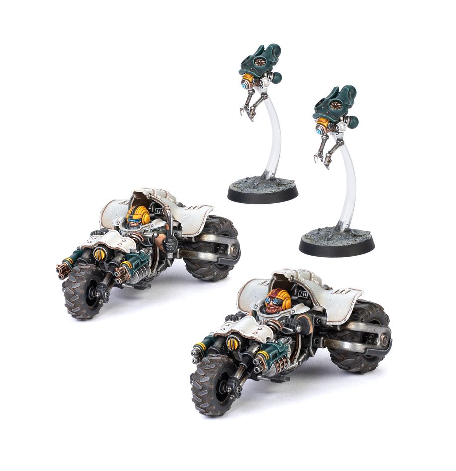 Necromunda : Ironhead Squat Sventor Scout Trikes