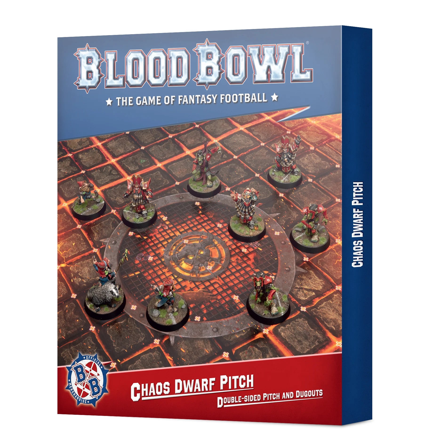 Blood Bowl: Chaos Dwarf Team Double-sided Pitch & Dugouts