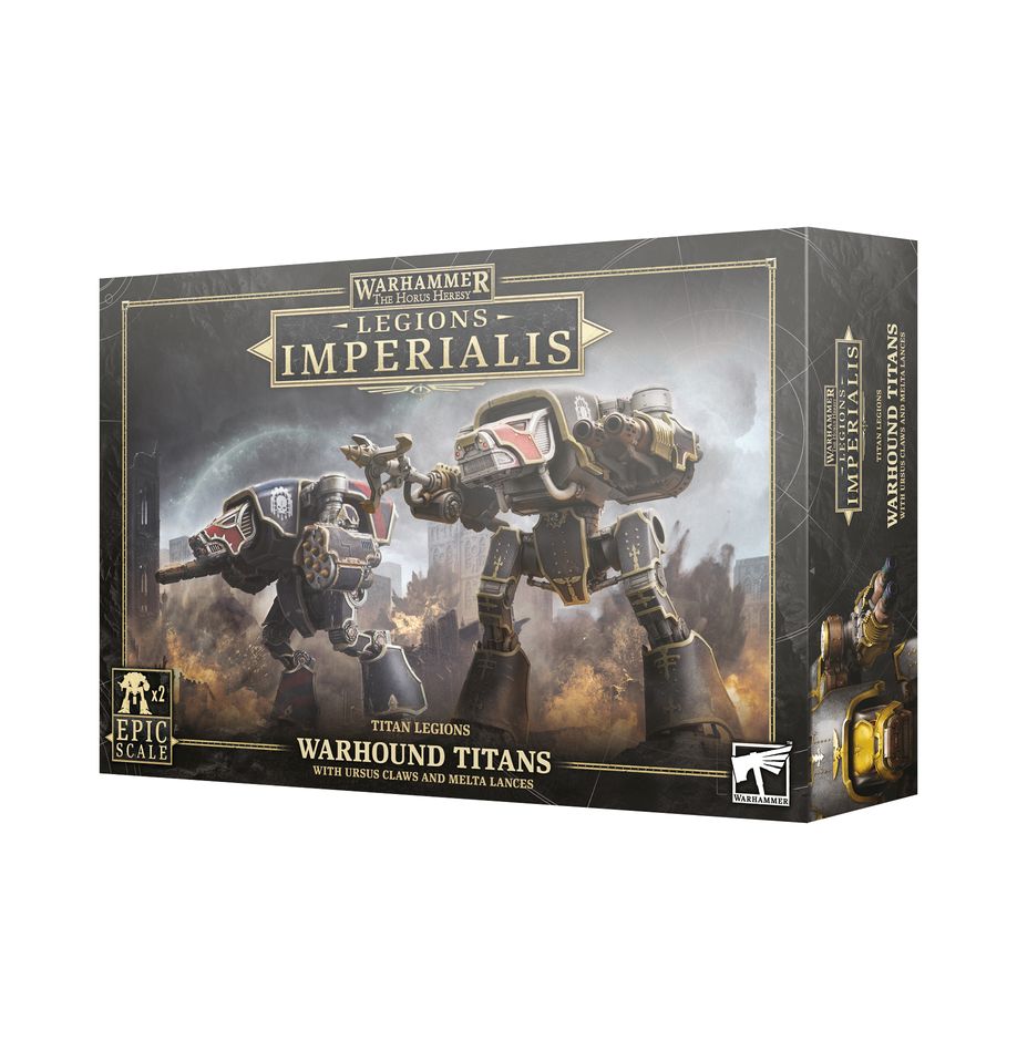 Legions Imperialis: Titan Legions Warhound Titans with Ursus Claws & Melta Lances