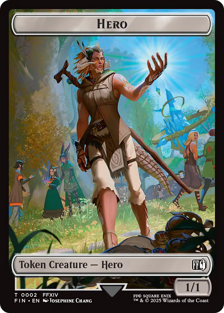 Hero (0002) // Food Double-Sided Token [FINAL FANTASY Tokens]