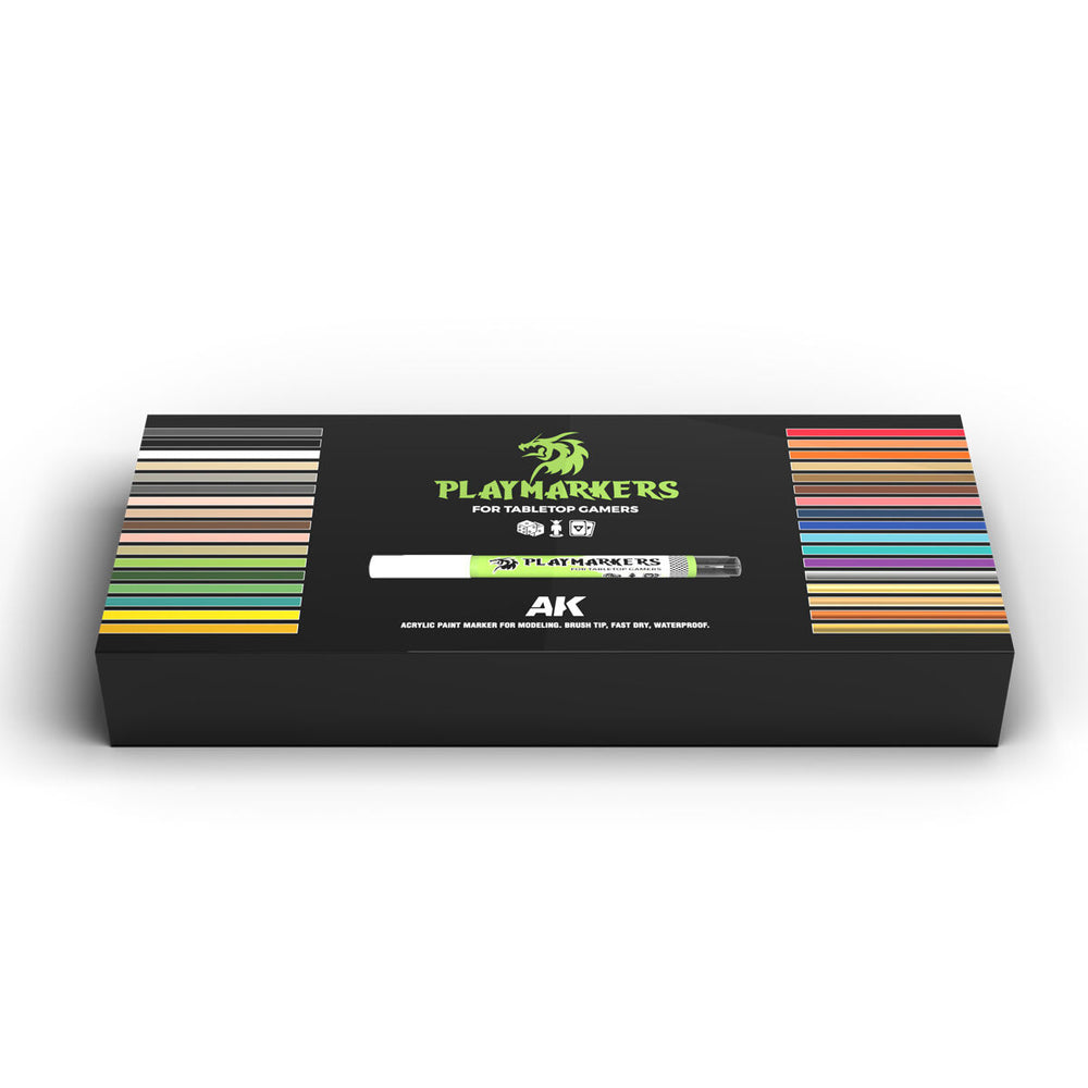 AK Interactive: Playmarkers: Full Range (34 Colours) Acrylic Paint Marker Set