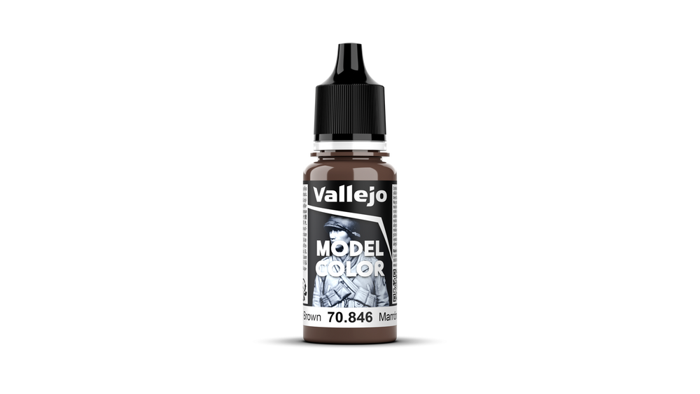 Vallejo: Model Color: #154 Mahogany Brown 18 ml