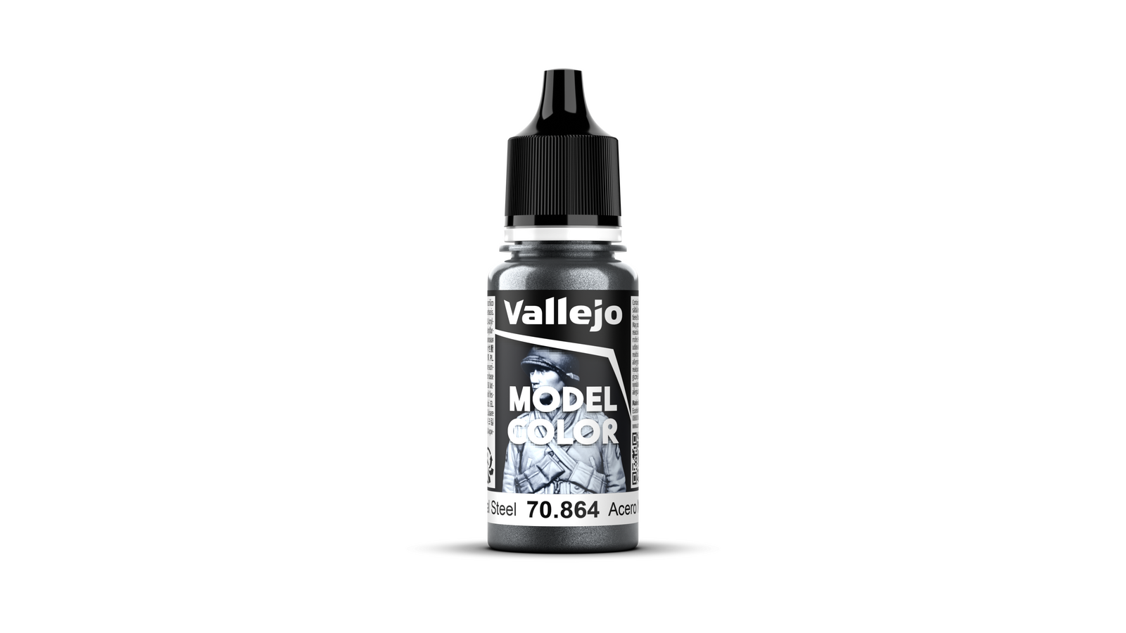 Vallejo: Model Color: #197 Natural Steel 18 ml