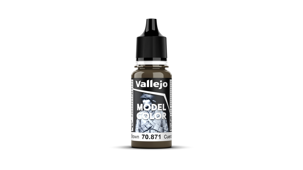 Vallejo: Model Color: #144 Leather Brown 18 ml