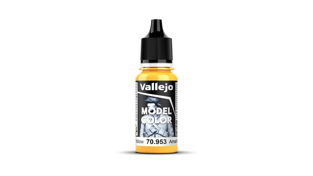 Vallejo: Model Color: #027 Flat Yellow 18 ml