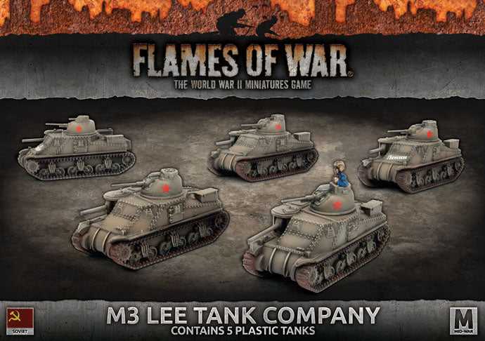 M3 Lee Tank Company (x5)(Plastic)