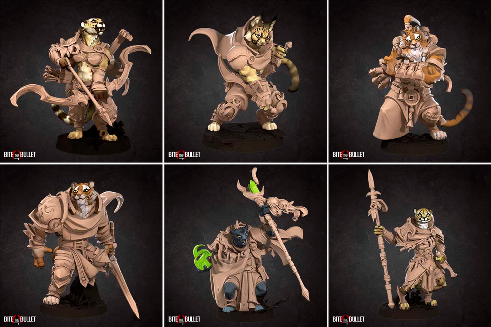 Pluto Minis: Catfolk - Set B