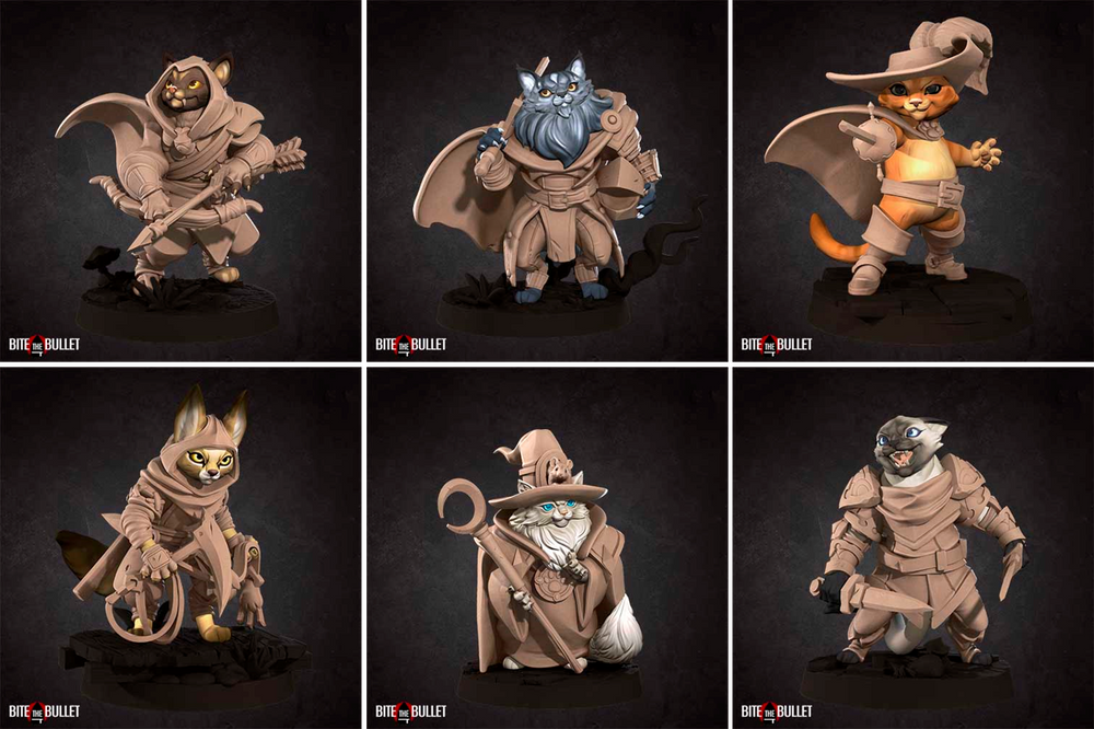 Pluto Minis: Catfolk - Set C