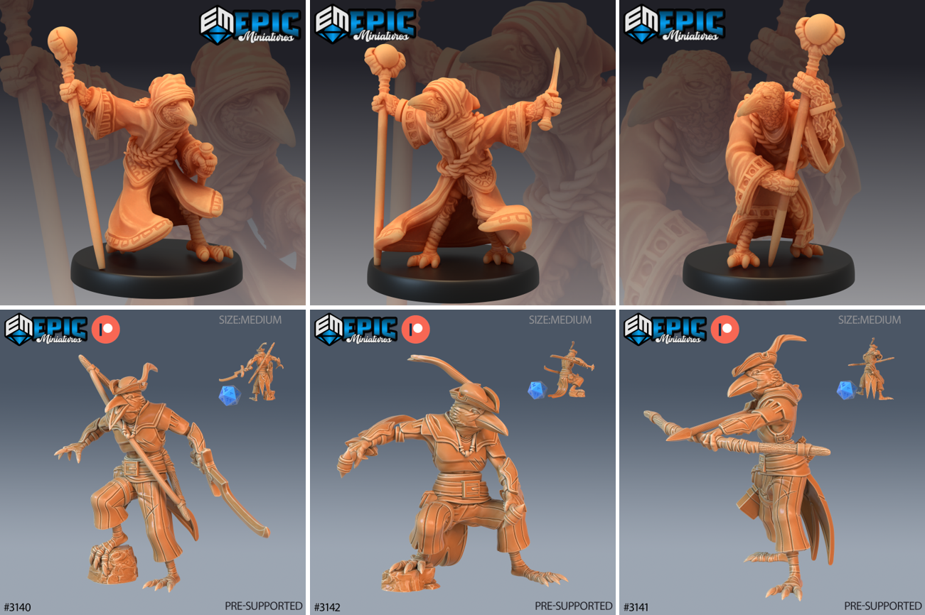 Pluto Minis: Crowfolk - Set A