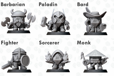 Pluto Minis: D20 Heroes - Set A