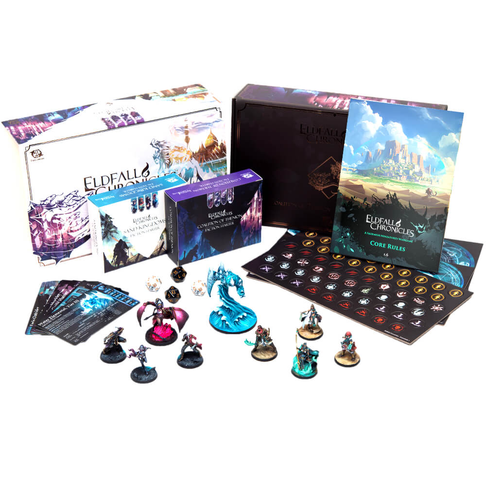 Eldfall Chronicles: Two-Player Starter Set: Coalition of Thenion vs Sand Kingdoms