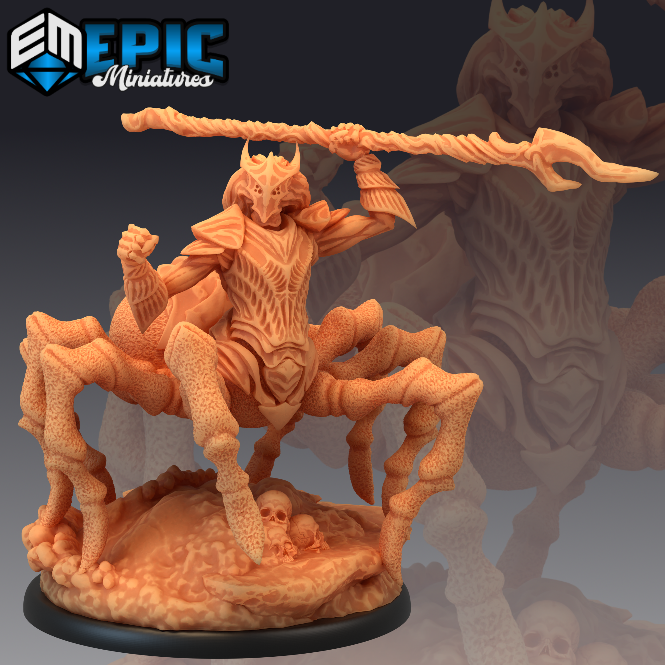 Pluto Minis: Dark Elf Spider - Spear (635)