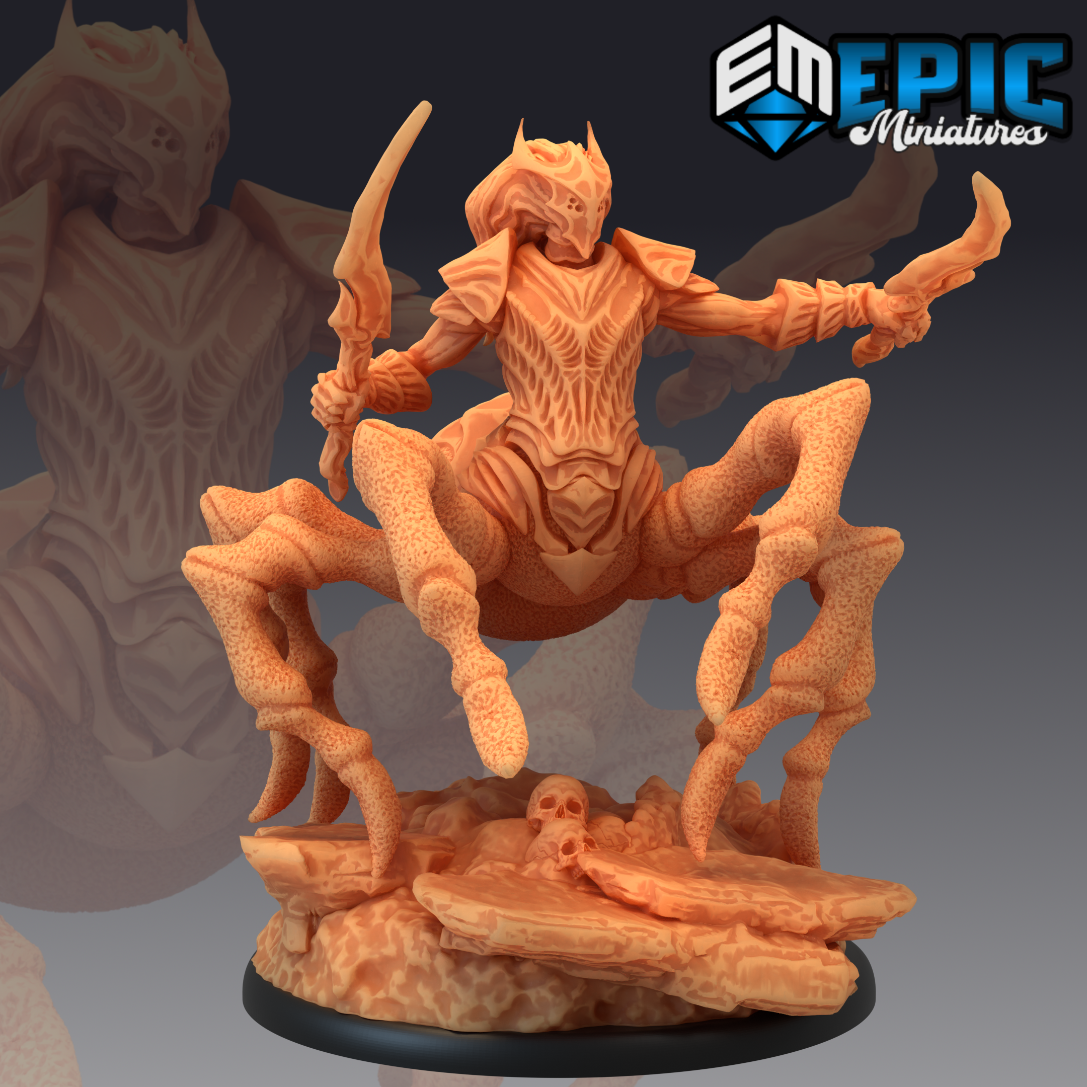 Pluto Minis: Dark Elf Spider - Sword (634)