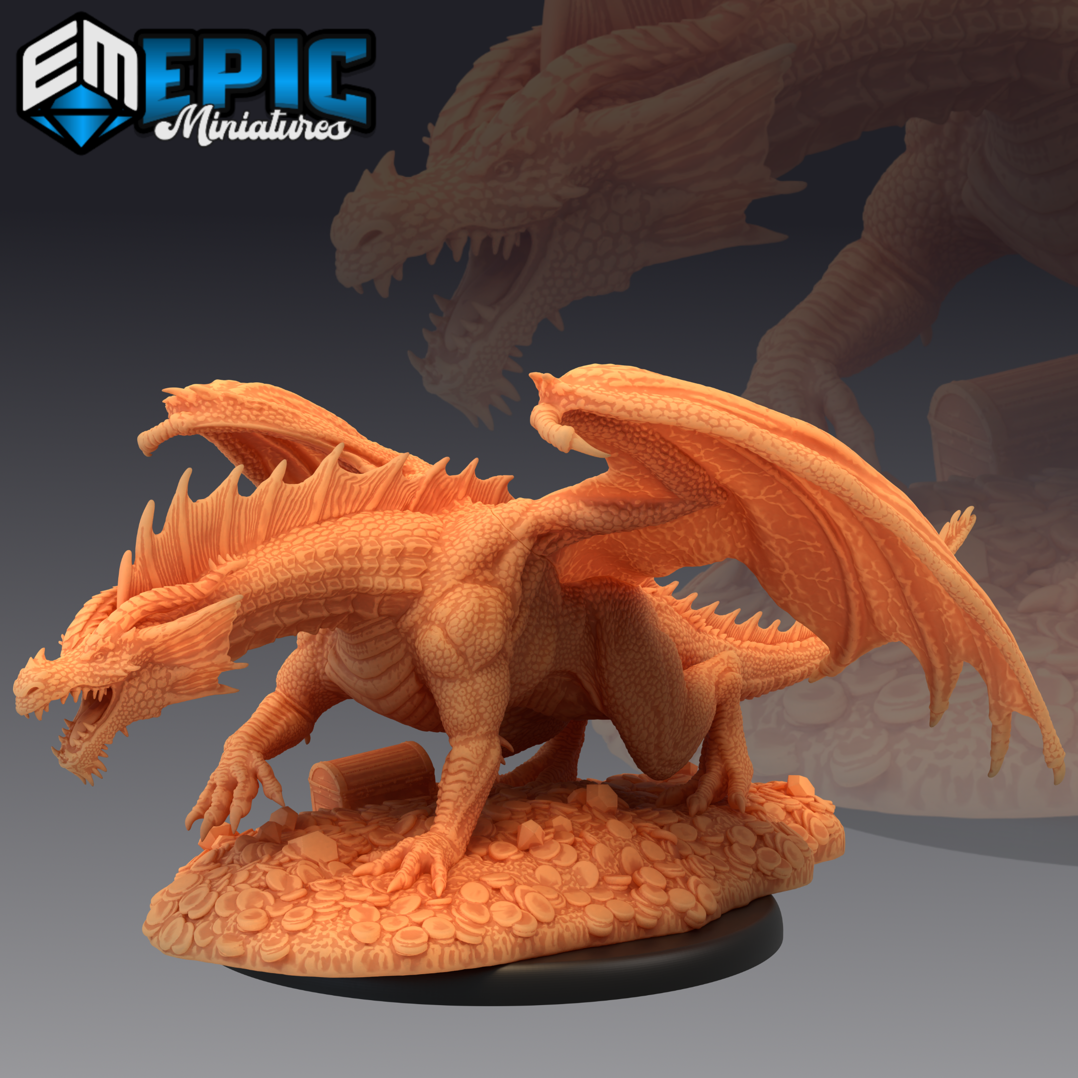 Pluto Minis: Dragon - Large - Red (1054)