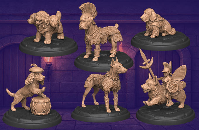 Pluto Minis: Dungeon Dogs - Set A