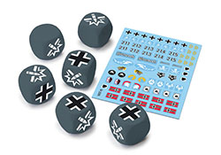 World of Tanks: German Dice (6) & Decal (1) Set