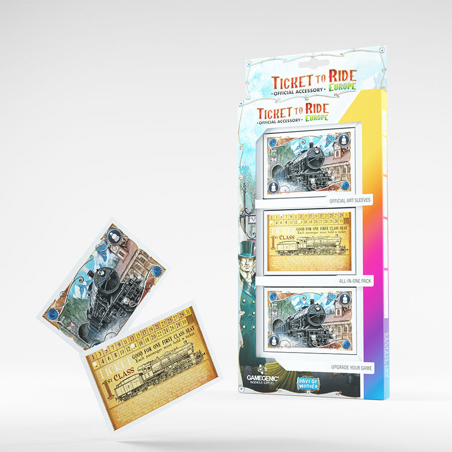 Gamegenic: Ticket To Ride Europe Art Sleeves