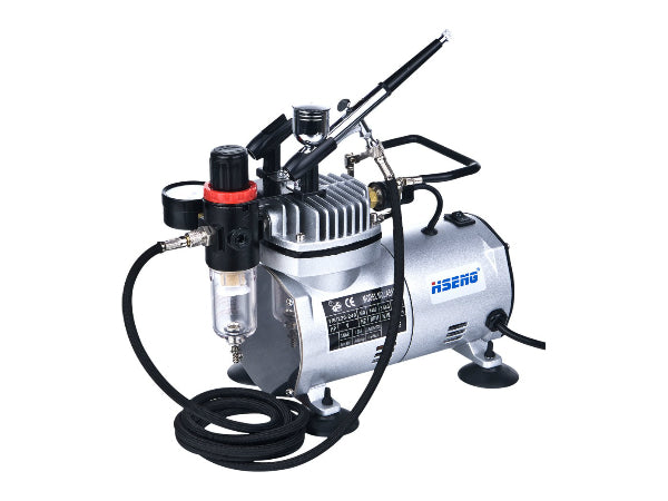 Hseng Air Compressor Kit (Includes Hose & HS-30 Airbrush)