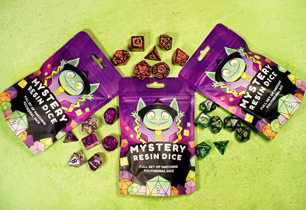 Mystery Dice Gobin : Mystery Dice Halloween Spooky Matching Polyhedral Dice