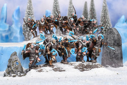 Kings of War: Northern Alliance Icekin Hunter/ berserker Regiment