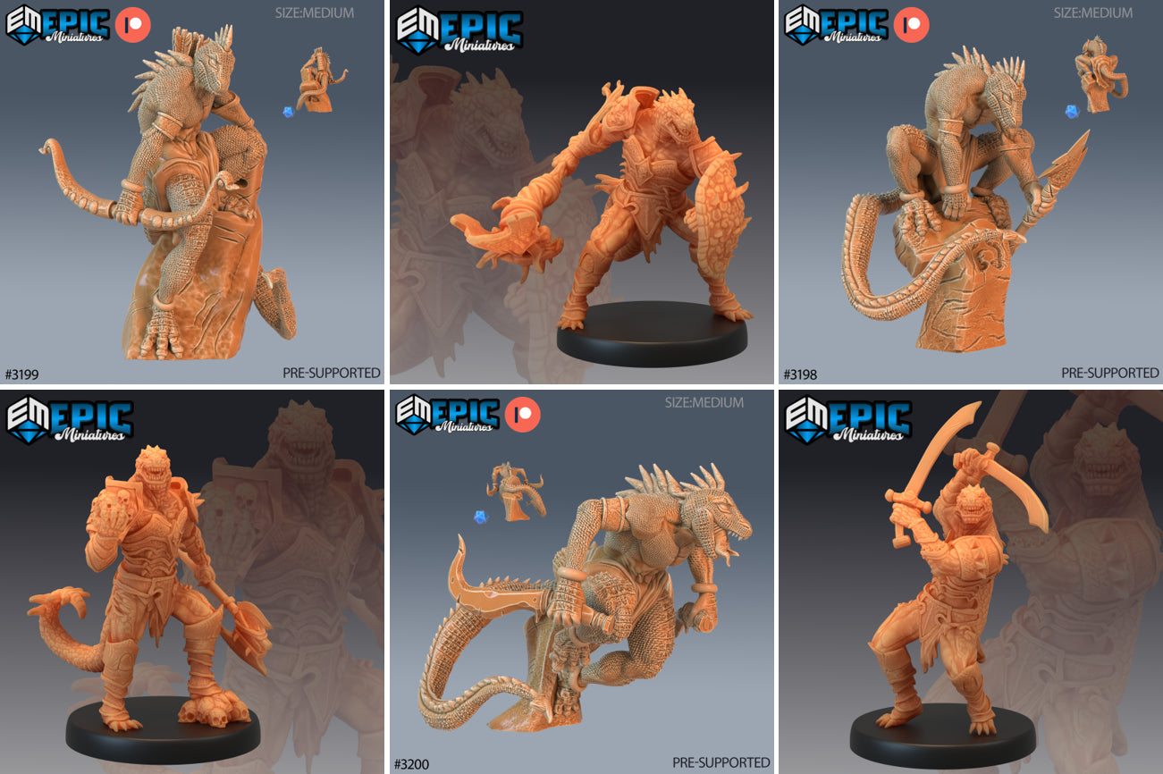 Pluto Minis: Lizardfolk - Set B