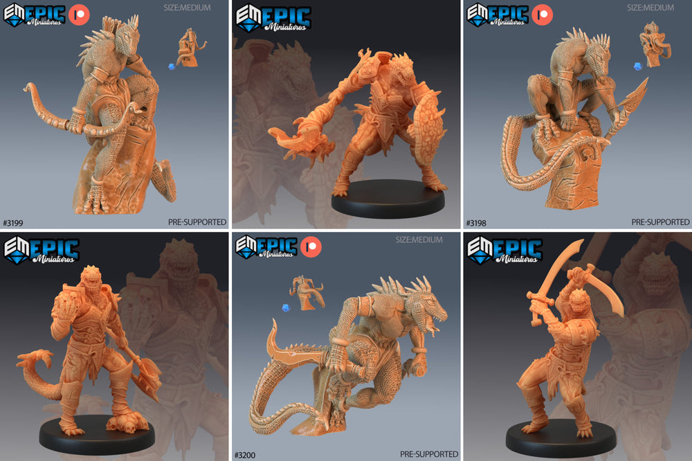 Pluto Minis: Lizardfolk - Set B