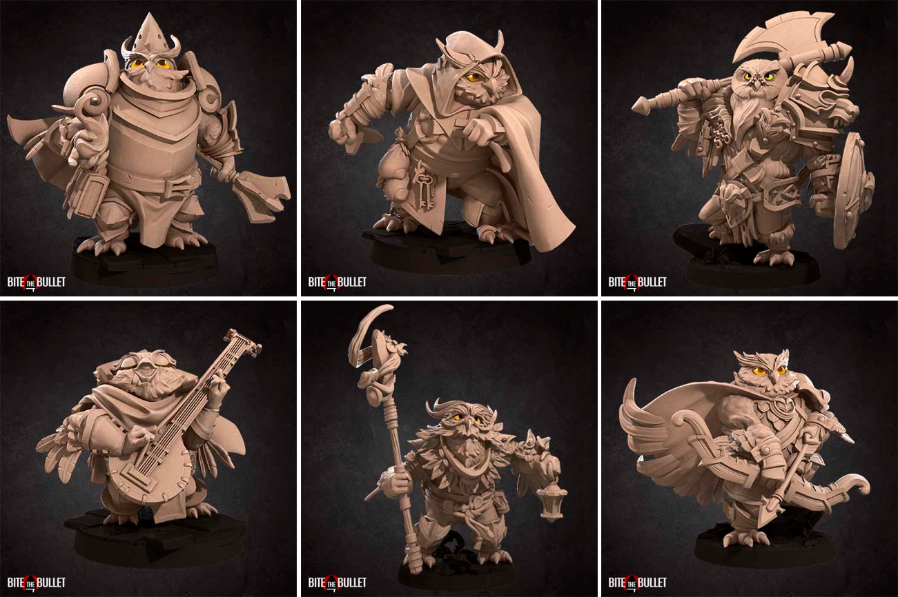 Pluto Minis: Owlfolk - Set B