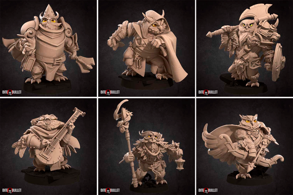 Pluto Minis: Owlfolk - Set B