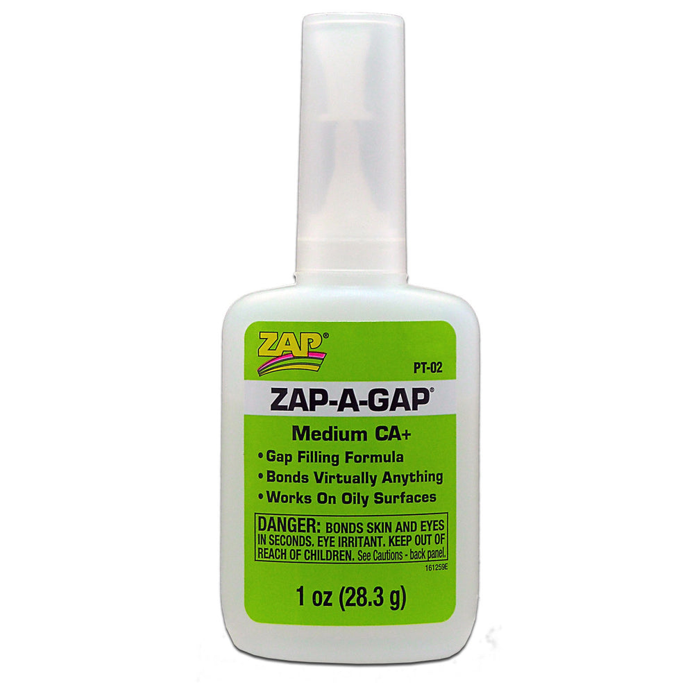 Zap-A-Gap: CA+ Medium Cyanoacrylate (Green) 28.3g