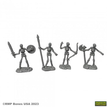 Reaper Bones USA: Dungeon Dwellers Skeleton Warriors (4)