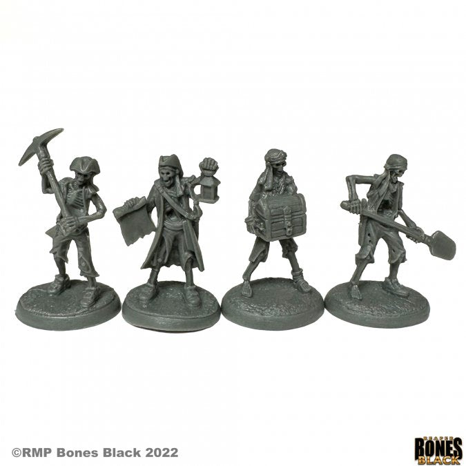 Reaper Miniatures: Bones Black: Skeletal Treasure Crew