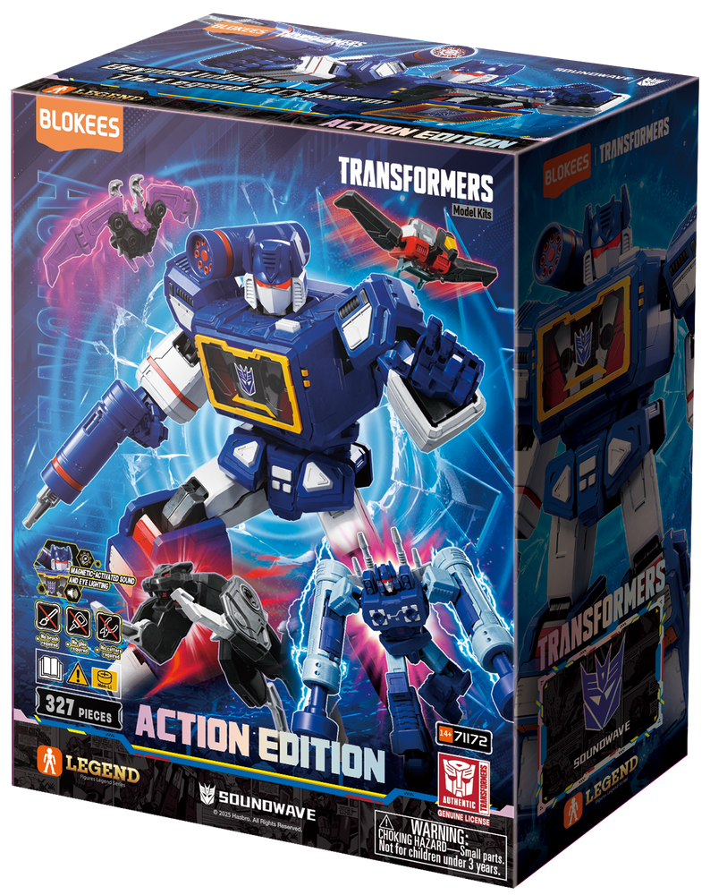 Blokees Figures: Blokees Figures - Transformers (Limited Model Kit) AE03 - Sound Wave (20cm)