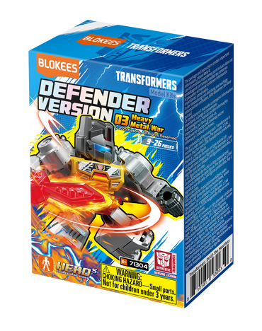 Blokees Figures PDQ (12 in 1)(Blind box) - Transformers Defender Version 04 - Tyrants Fury