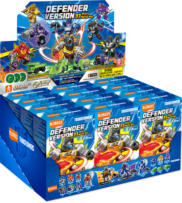 Blokees Figures PDQ (12 in 1)(Blind box) - Transformers Defender Version 04 - Tyrants Fury
