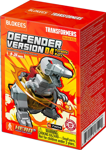 Blokees Figures PDQ (12 in 1)(Blind box) - Transformers Defender Version 04 - Tyrants Fury