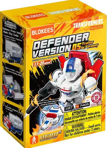 Blokees Figures PDQ (12 in 1)(Blind box) - Transformers Defender Version 05 - Traitor to Tyranny