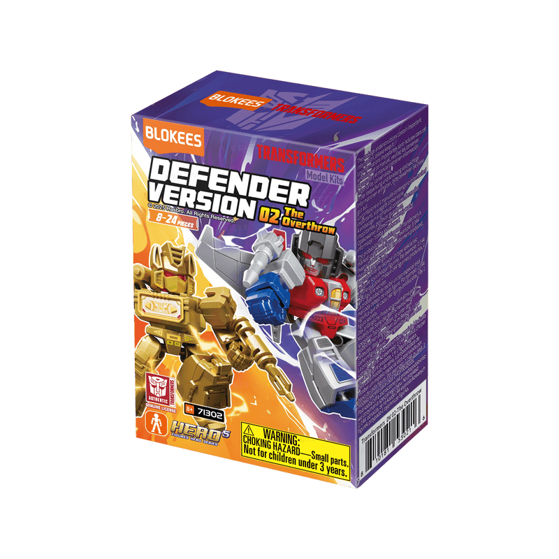 Blokees Figures PDQ (12 in 1) (Blind box)- Transformers Galaxy Version Defender 02 - The Overthrow